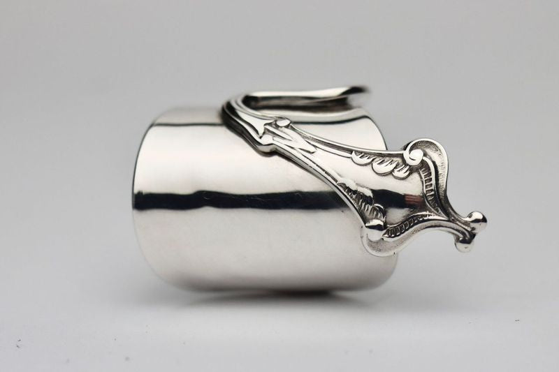 Sterling Silver Tea Spoon Ring, Birmingham, 1941     (Design A)