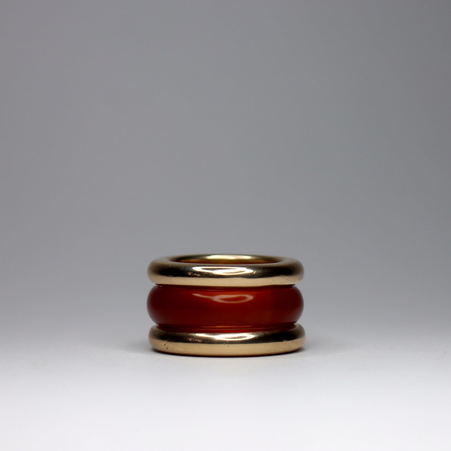 Carnelian And Gold Stacking Set