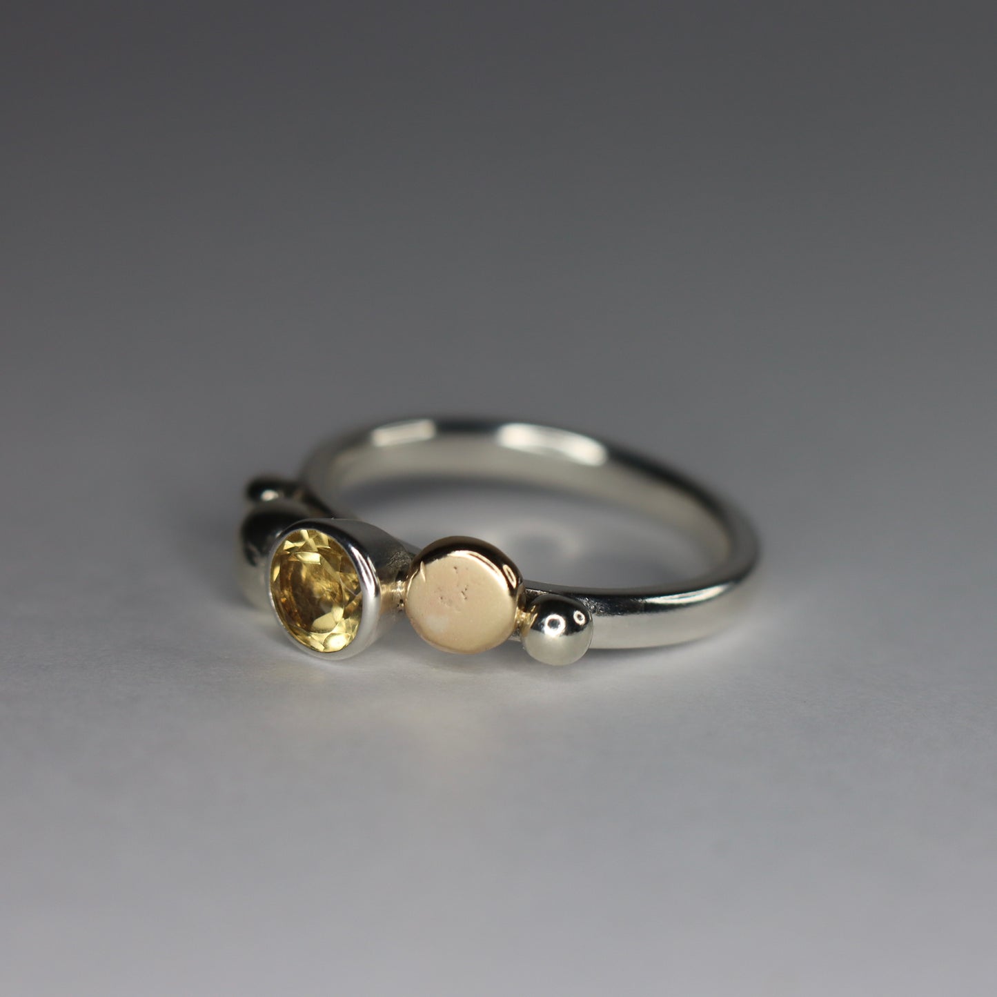 Citrine, 9ct White and Yellow Gold, Sterling Silver