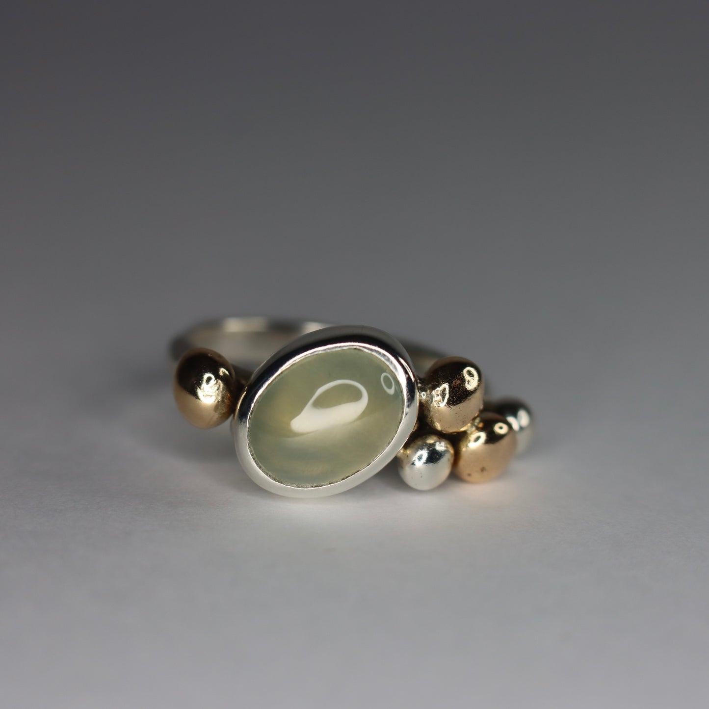 Chrysoberyl, Gold and Sterling Silver