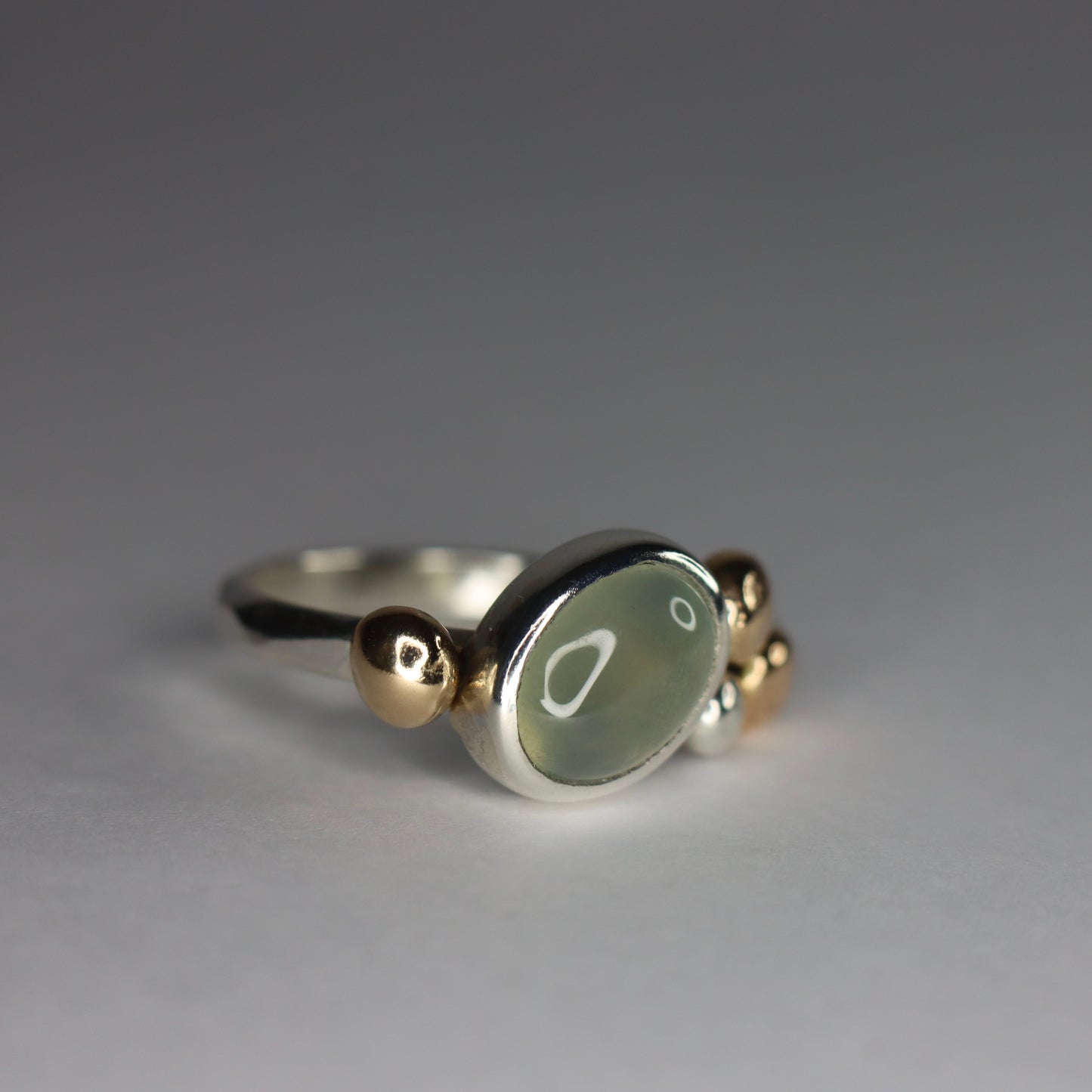 Chrysoberyl, Gold and Sterling Silver