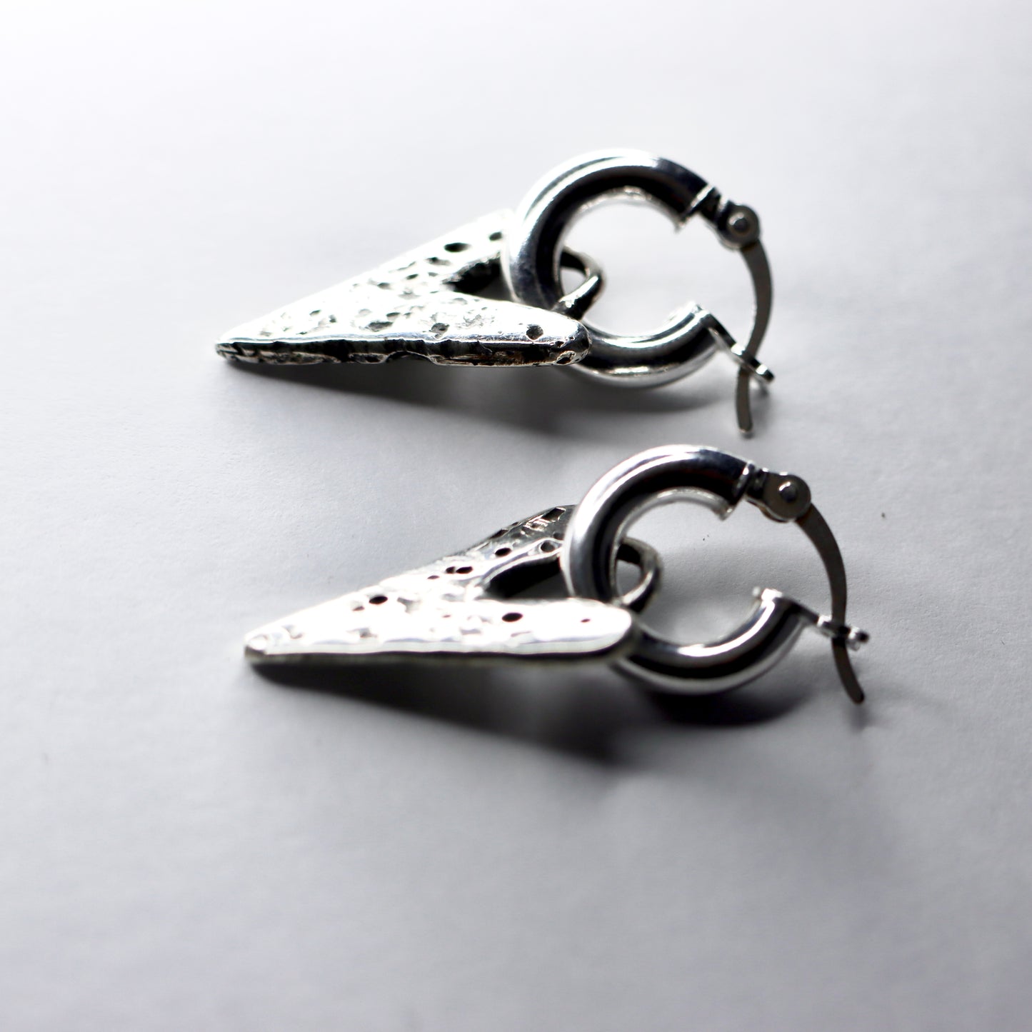 Reticulated Heart Earrings