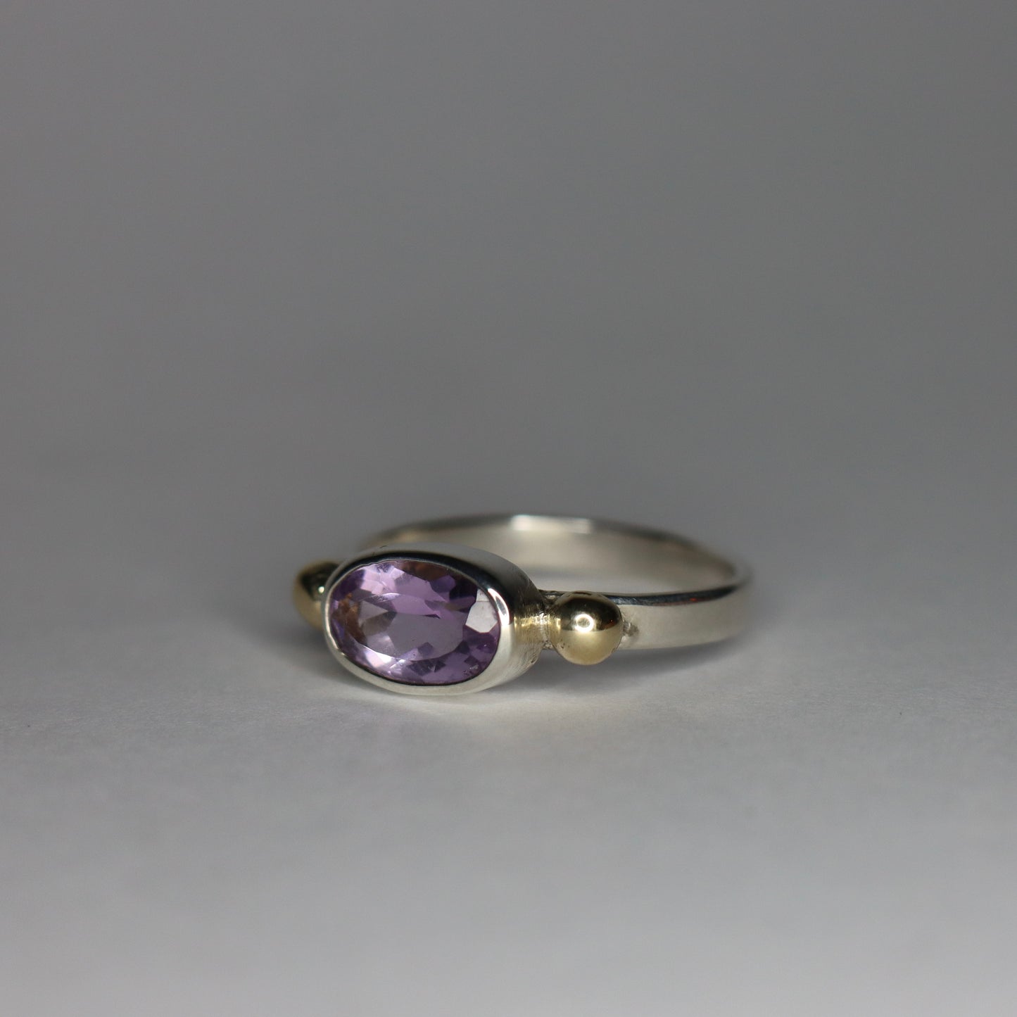 Light Amethyst, Gold and Sterling Silver