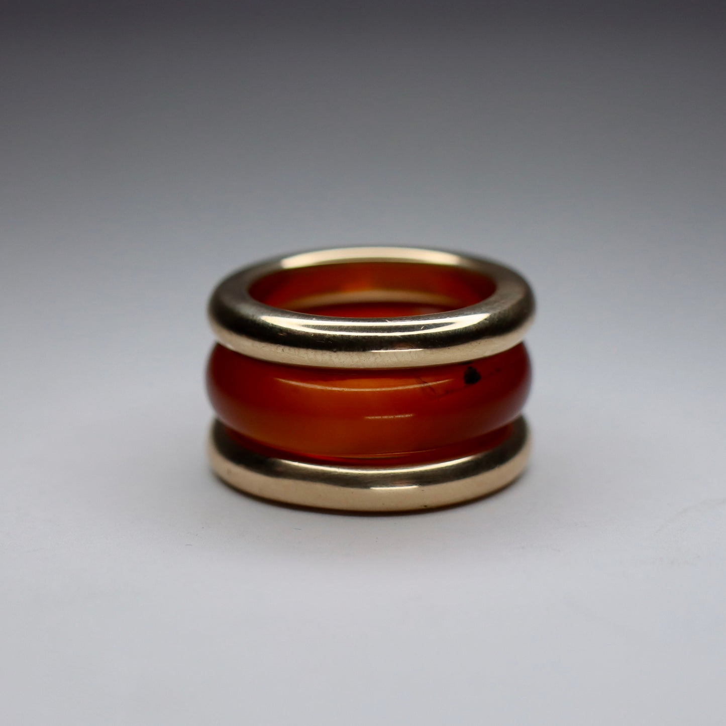 Carnelian And Gold Stacking Set