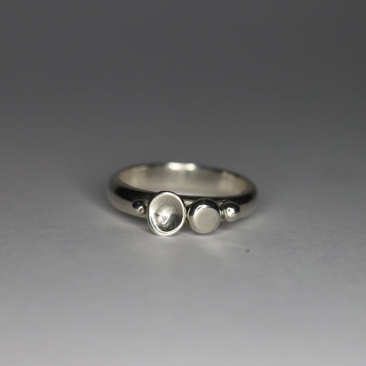 Sterling Silver ‘Silvestre’ Pebble Ring