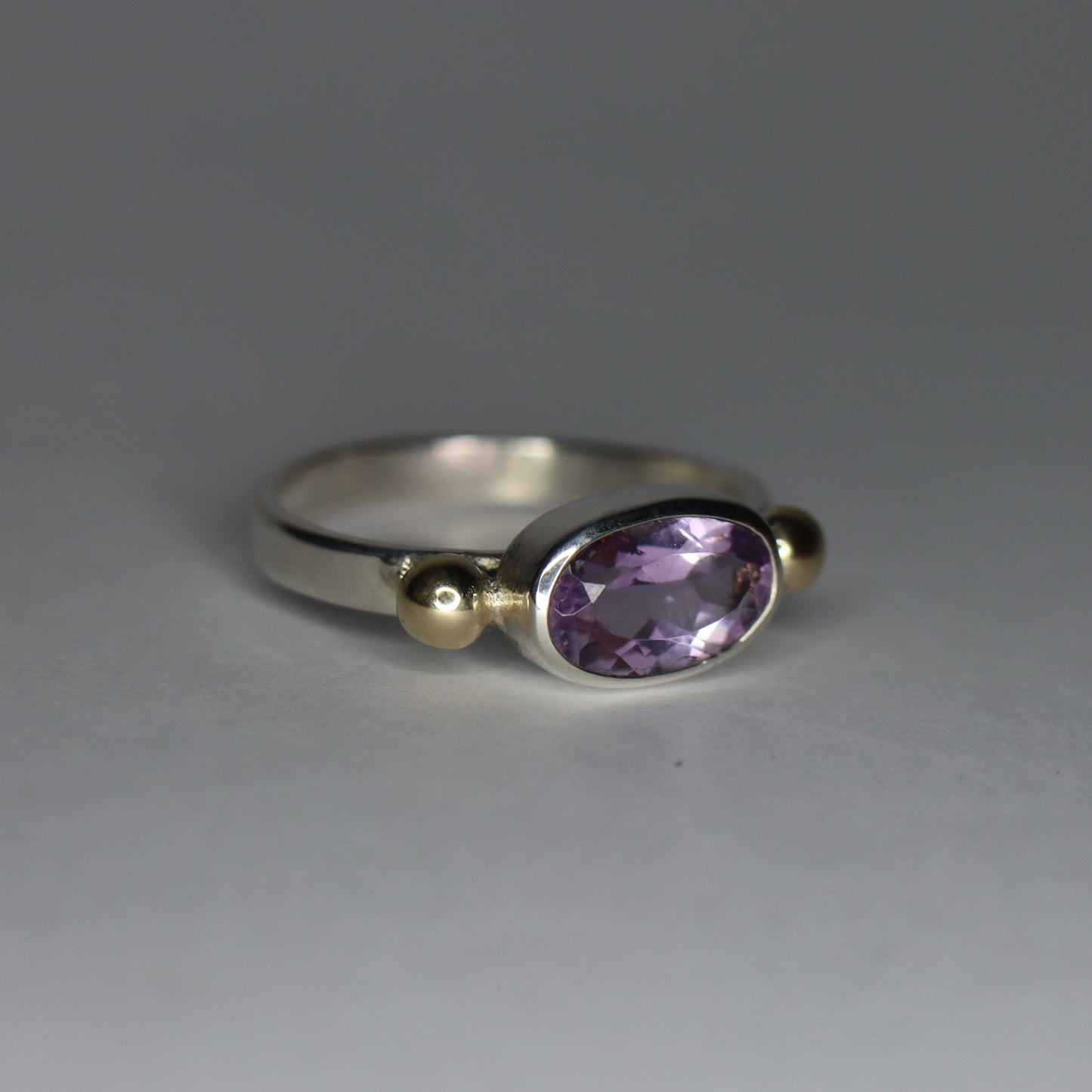 Light Amethyst, Gold and Sterling Silver