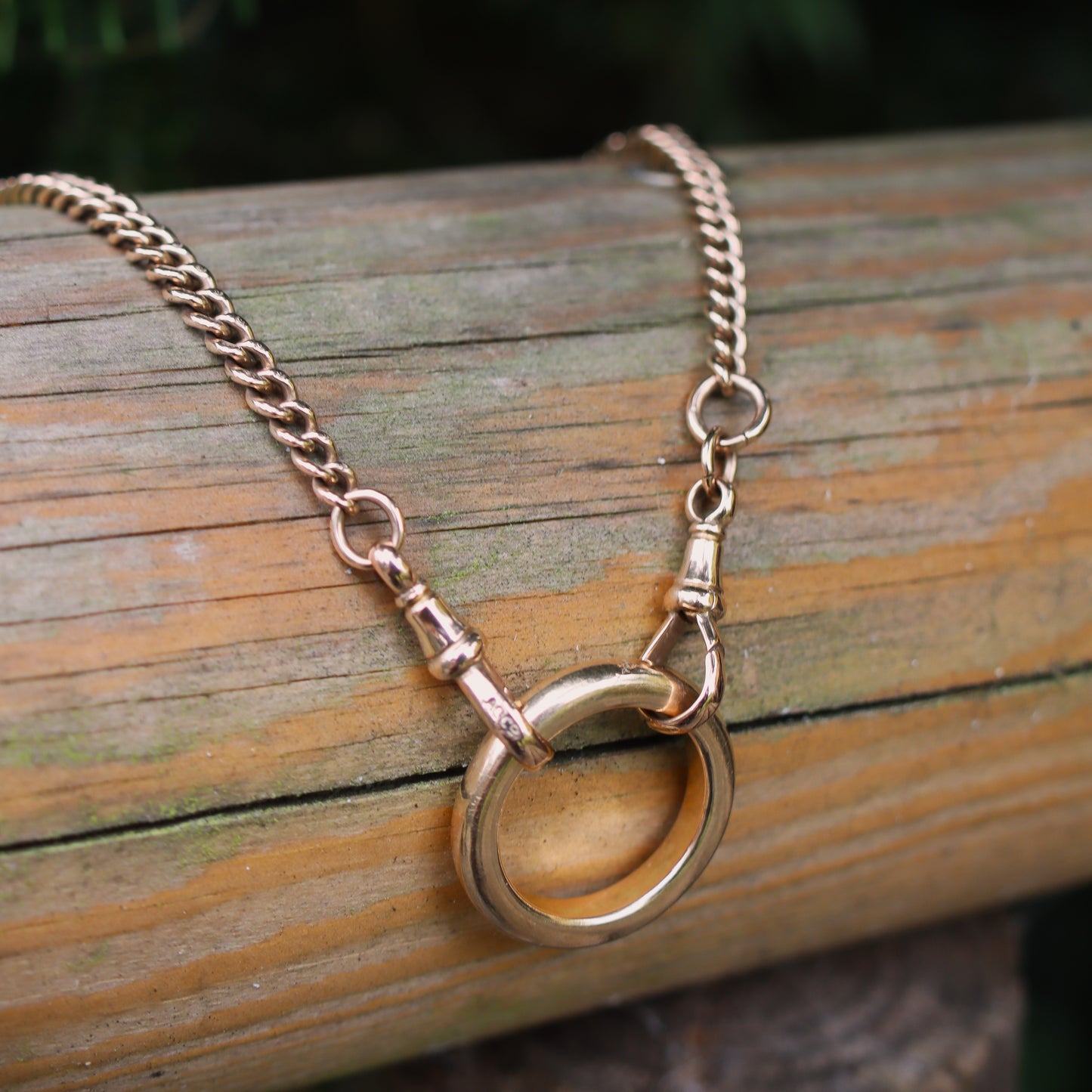 9ct Gold Pocket Watch Chain Necklace